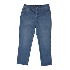 Gloria Vanderbilt Amanda High Rise Straight Stretch Jeans Womens 10 Short